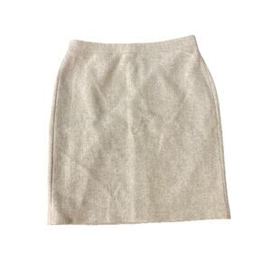J, Crew Mercantile Wool Blend Pencil Skirt Sz 10 New Gray Knee Length Career $80